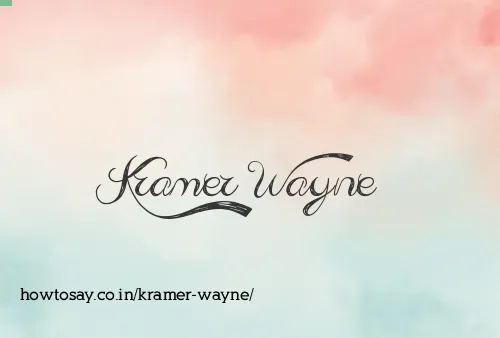 Kramer Wayne