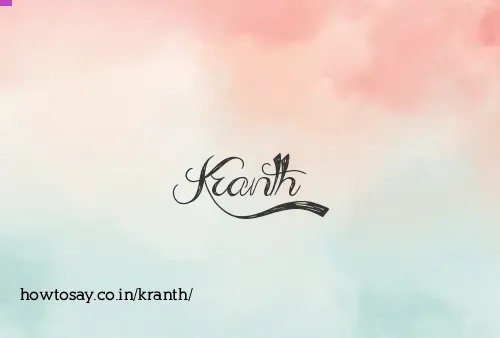 Kranth
