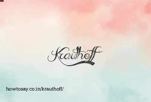 Krauthoff