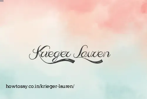 Krieger Lauren