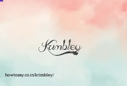 Krimbley
