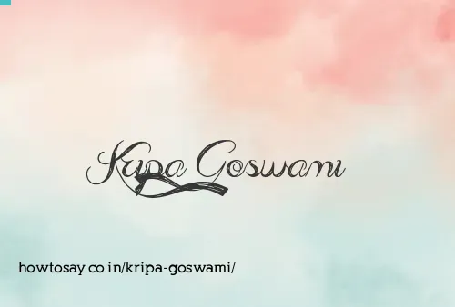 Kripa Goswami