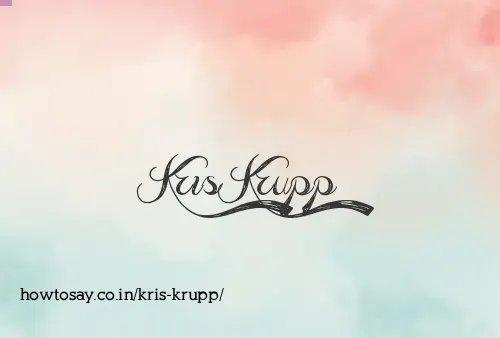 Kris Krupp