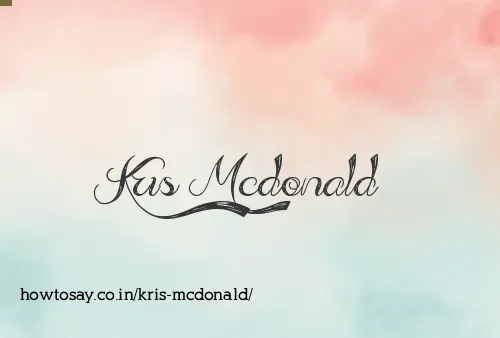 Kris Mcdonald