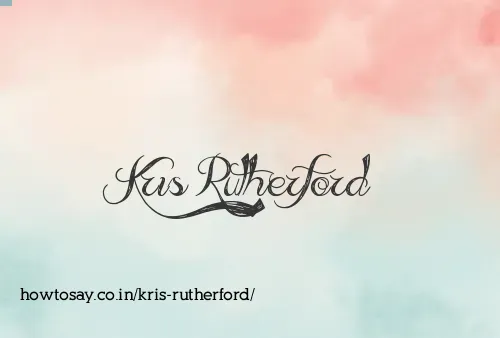 Kris Rutherford