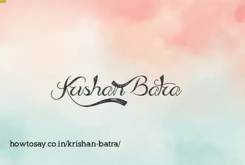 Krishan Batra