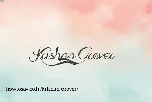 Krishan Grover