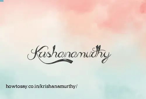Krishanamurthy