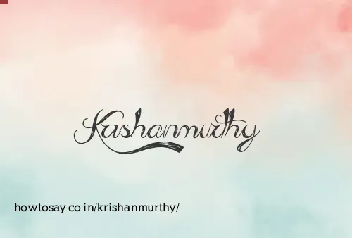 Krishanmurthy