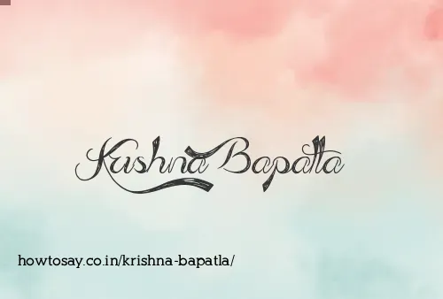 Krishna Bapatla