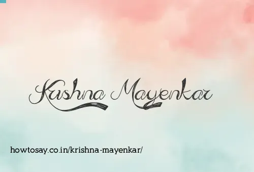 Krishna Mayenkar