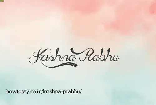 Krishna Prabhu