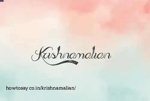 Krishnamalian
