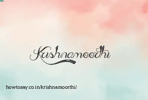 Krishnamoorthi