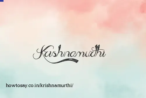 Krishnamurthi