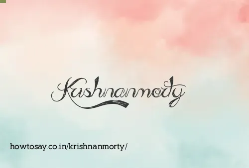Krishnanmorty