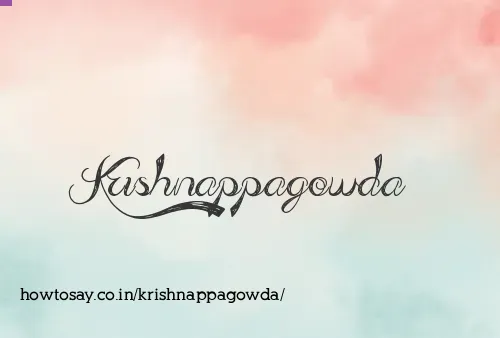 Krishnappagowda