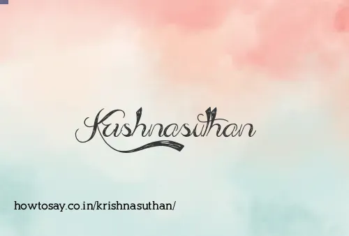 Krishnasuthan