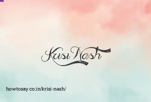 Krisi Nash