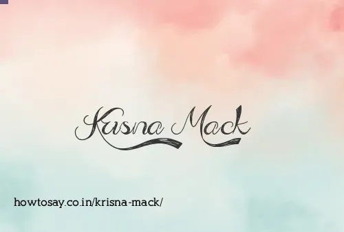 Krisna Mack