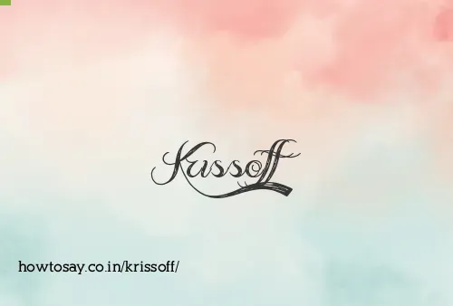Krissoff