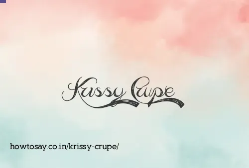 Krissy Crupe