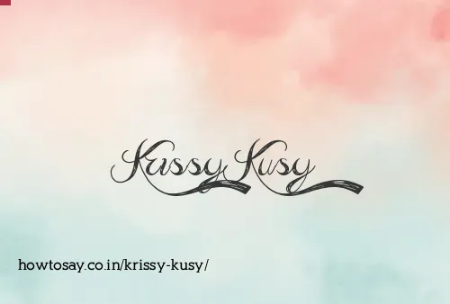Krissy Kusy