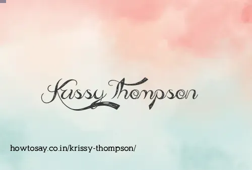 Krissy Thompson