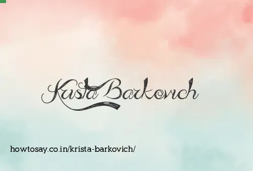 Krista Barkovich