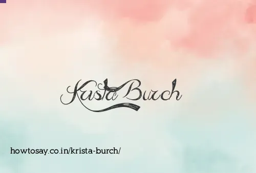 Krista Burch