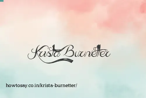 Krista Burnetter