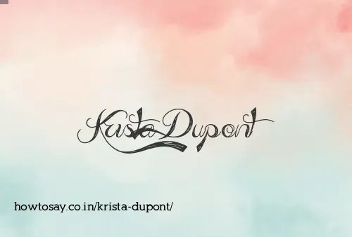 Krista Dupont