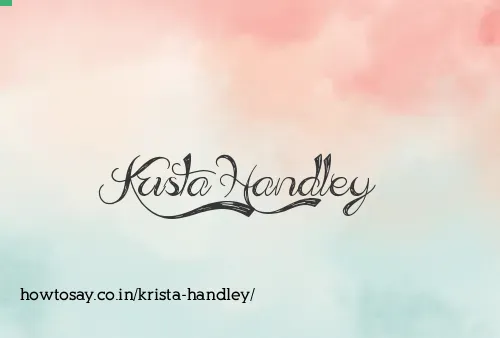 Krista Handley