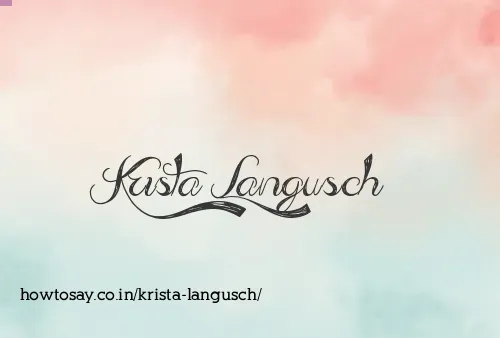 Krista Langusch