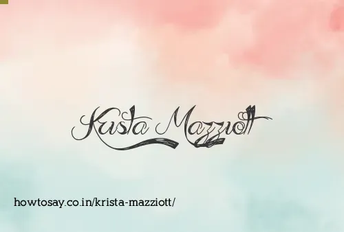Krista Mazziott