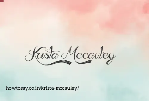 Krista Mccauley