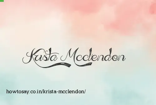 Krista Mcclendon