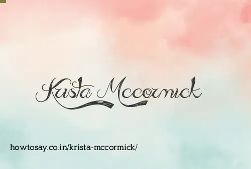 Krista Mccormick
