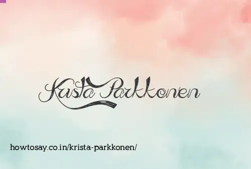Krista Parkkonen