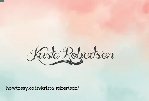 Krista Robertson