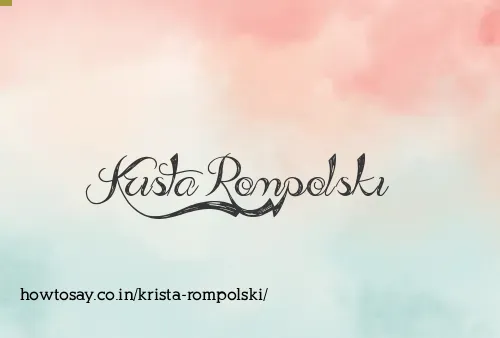 Krista Rompolski