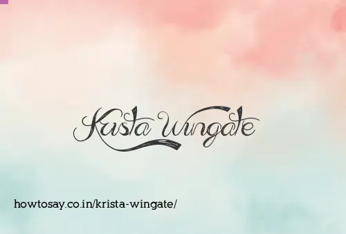 Krista Wingate