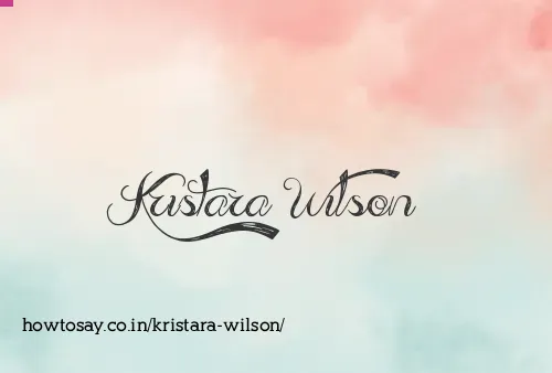 Kristara Wilson