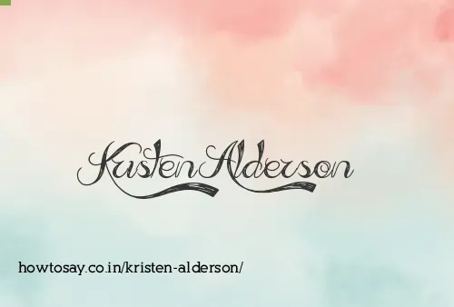 Kristen Alderson