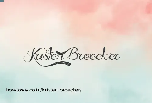 Kristen Broecker