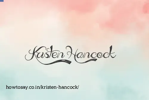 Kristen Hancock