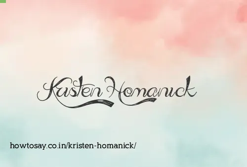 Kristen Homanick