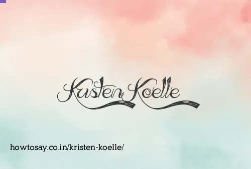 Kristen Koelle