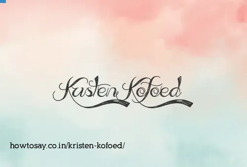 Kristen Kofoed