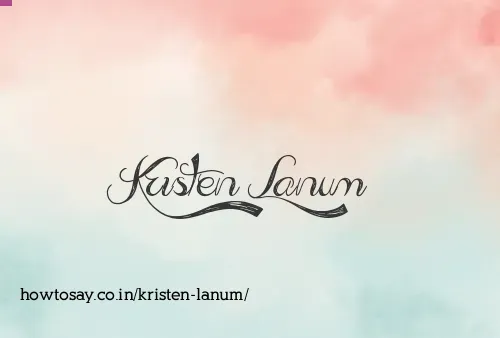 Kristen Lanum